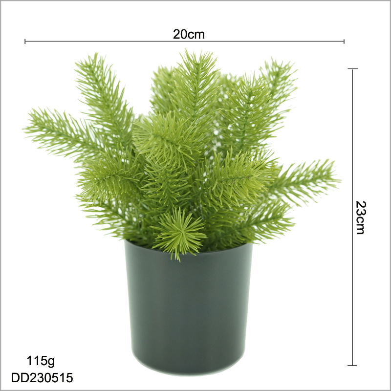Faux Pine Bonsai Tree, Realistic Artificial Mini Pine Potted Plant for Home Decor Tabletop