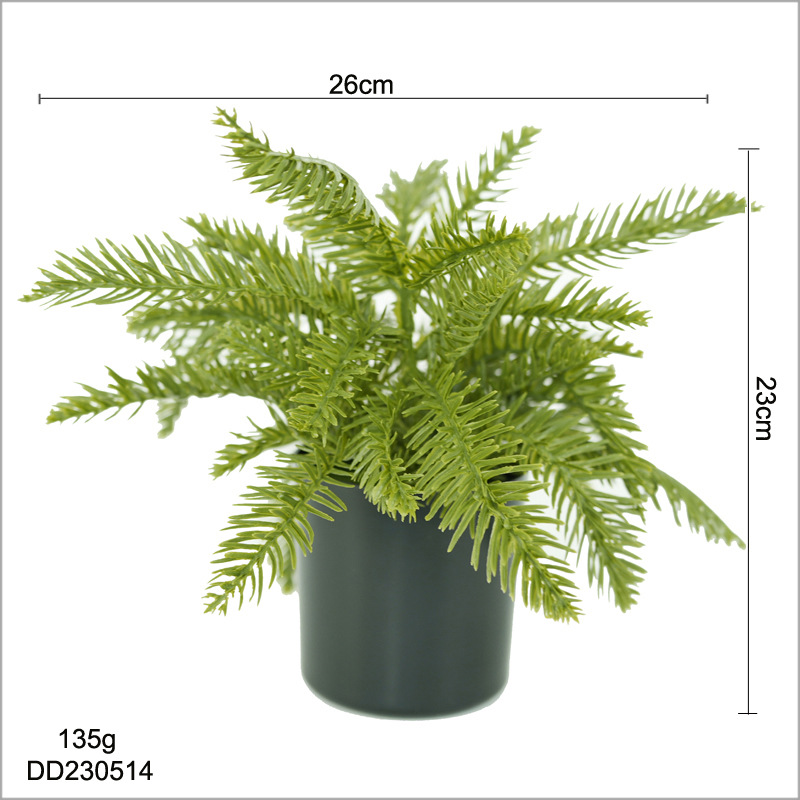 Faux Pine Bonsai Tree, Realistic Artificial Mini Pine Potted Plant for Home Decor Tabletop