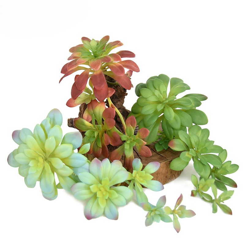 Faux Black Aeonium Succulent, Realistic Artificial Hanging Succulent Plant for Home Wall Decor