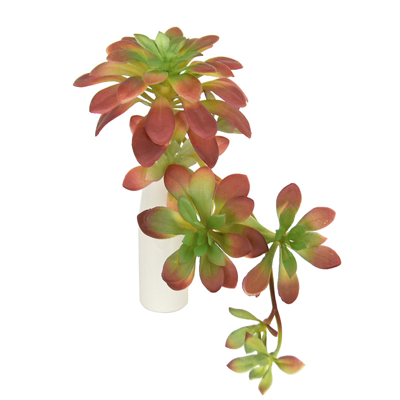 Faux Black Aeonium Succulent, Realistic Artificial Hanging Succulent Plant for Home Wall Decor