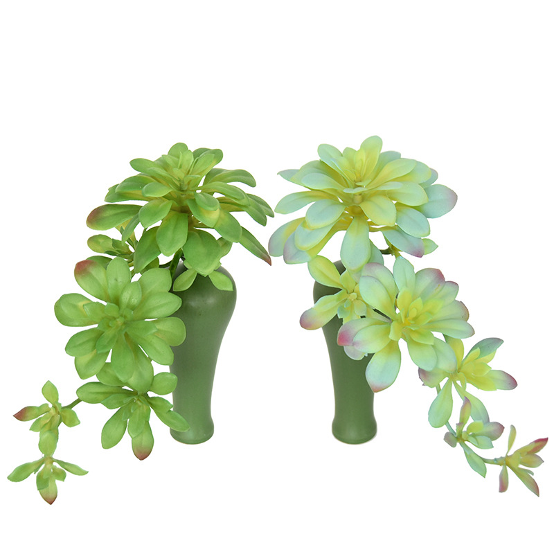 Faux Black Aeonium Succulent, Realistic Artificial Hanging Succulent Plant for Home Wall Decor