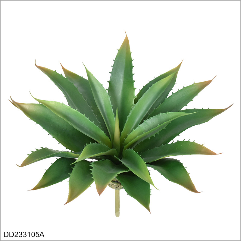 Faux Aloe Vera Plant, Realistic Artificial Aloe Succulent 21 Leaves for Indoor Home Decor