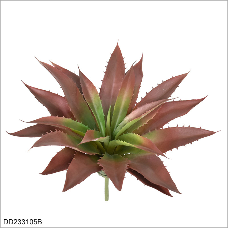 Faux Aloe Vera Plant, Realistic Artificial Aloe Succulent 21 Leaves for Indoor Home Decor