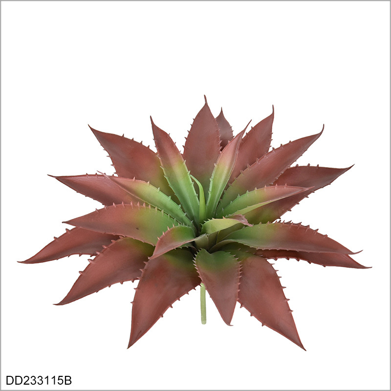 Faux Aloe Vera Plant, Realistic Artificial Aloe Succulent 21 Leaves for Indoor Home Decor
