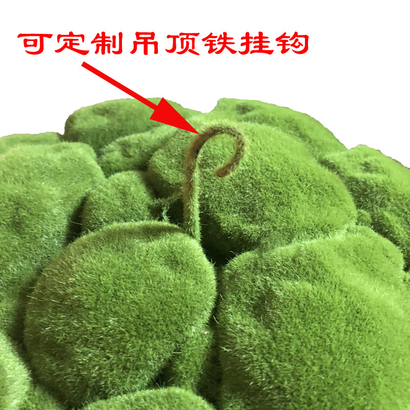 Faux Moss Ball, Realistic Artificial Moss Sphere for Home Garden Wall Decor