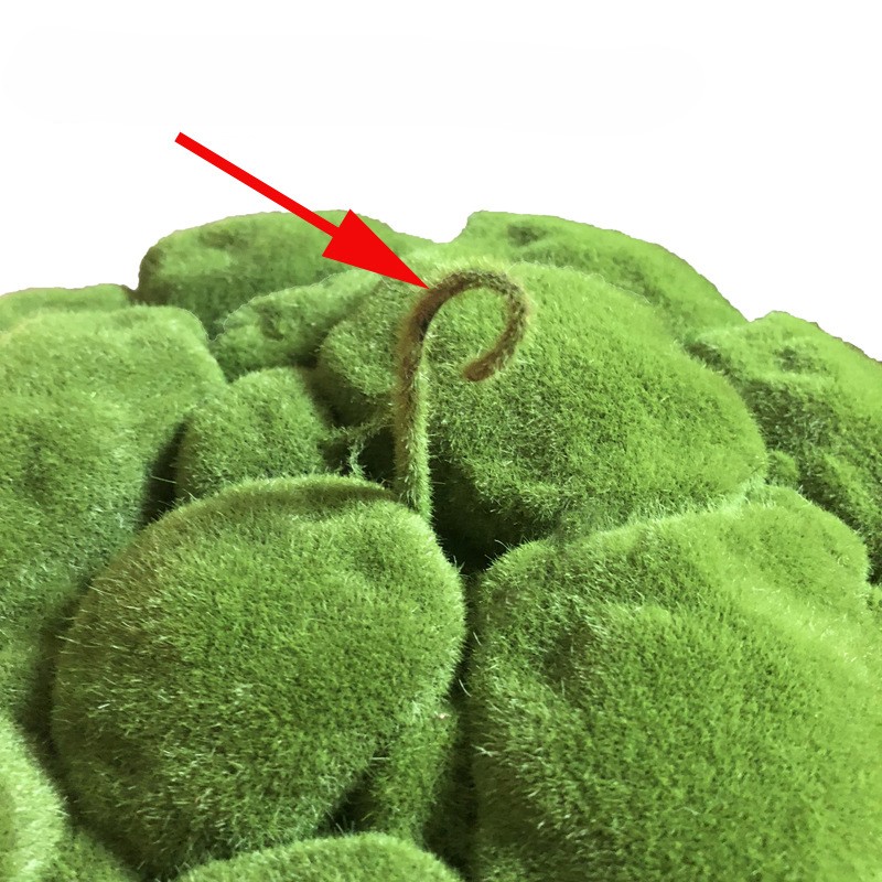 Faux Moss Ball, Realistic Artificial Moss Sphere for Home Garden Wall Decor