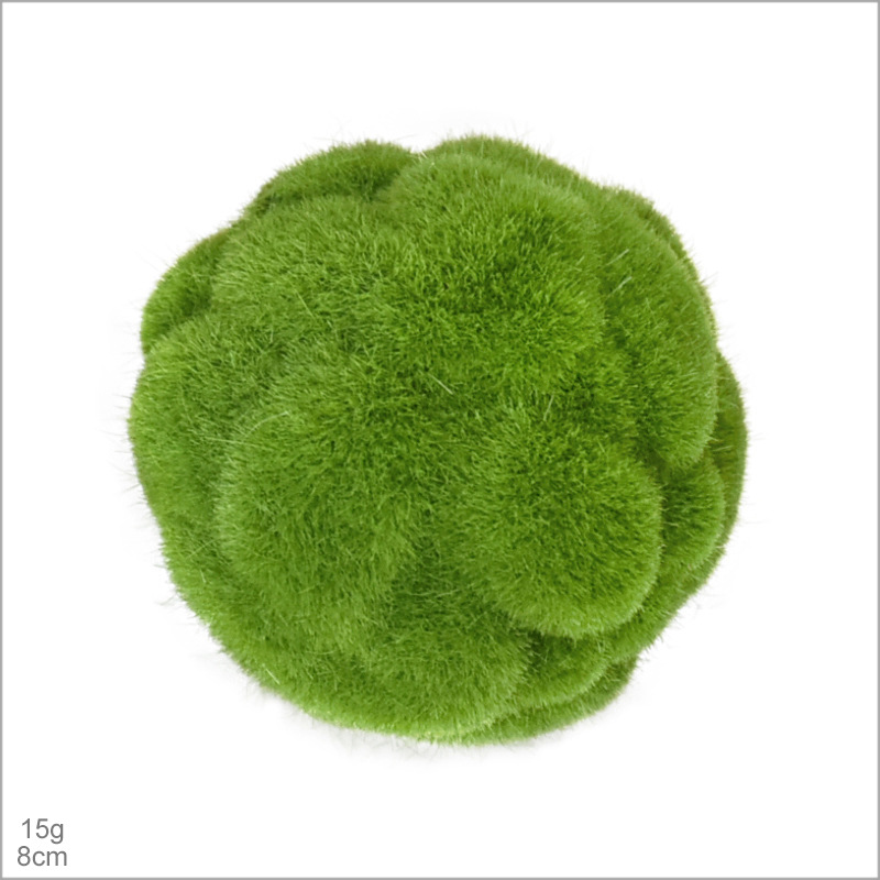 Faux Moss Ball, Realistic Artificial Moss Sphere for Home Garden Wall Decor
