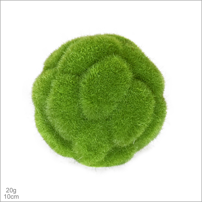 Faux Moss Ball, Realistic Artificial Moss Sphere for Home Garden Wall Decor