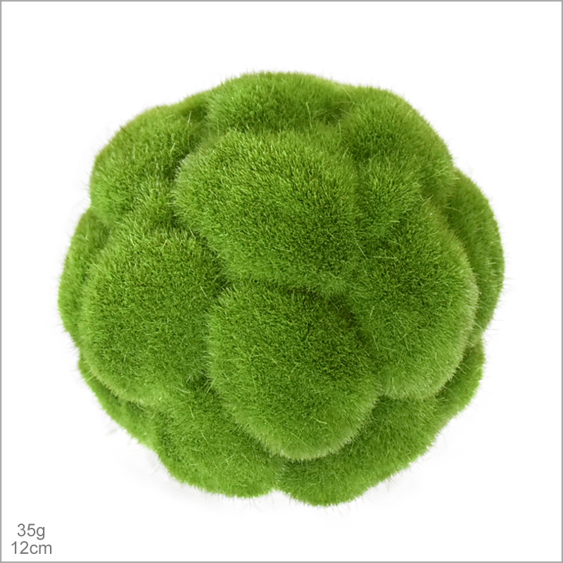 Faux Moss Ball, Realistic Artificial Moss Sphere for Home Garden Wall Decor