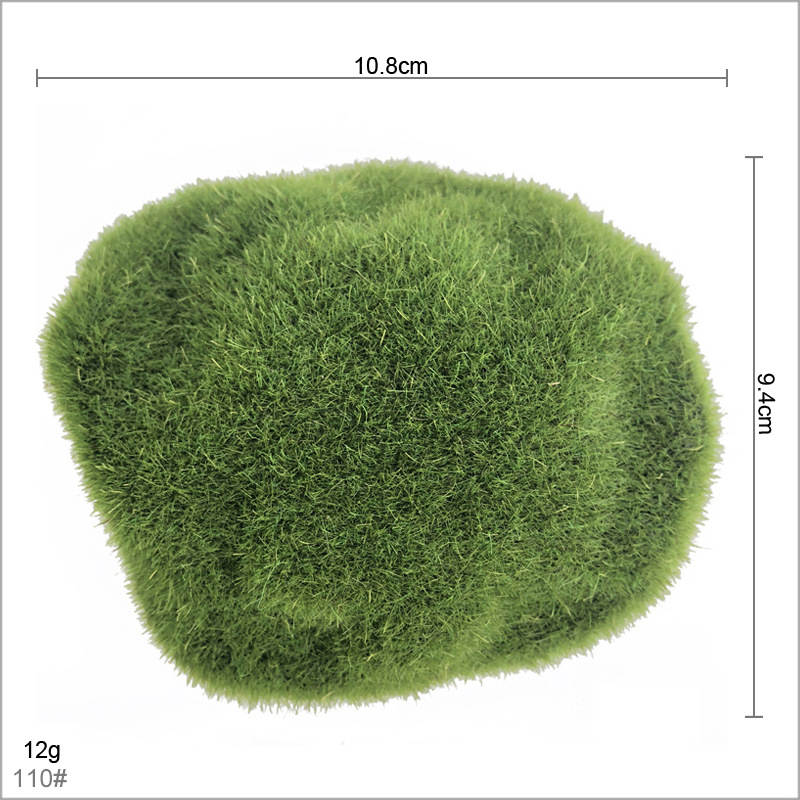 Faux Moss Stone, Realistic Artificial Moss Rock for Miniature Garden DIY Decor