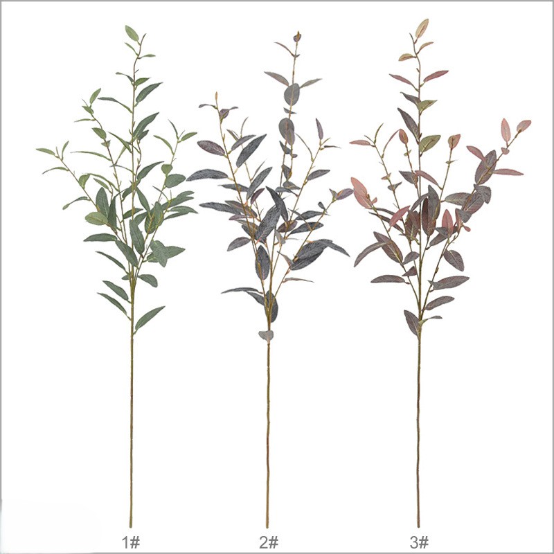 Faux Eucalyptus Stems, Realistic Artificial Eucalyptus Branch for Vase Wedding Decor