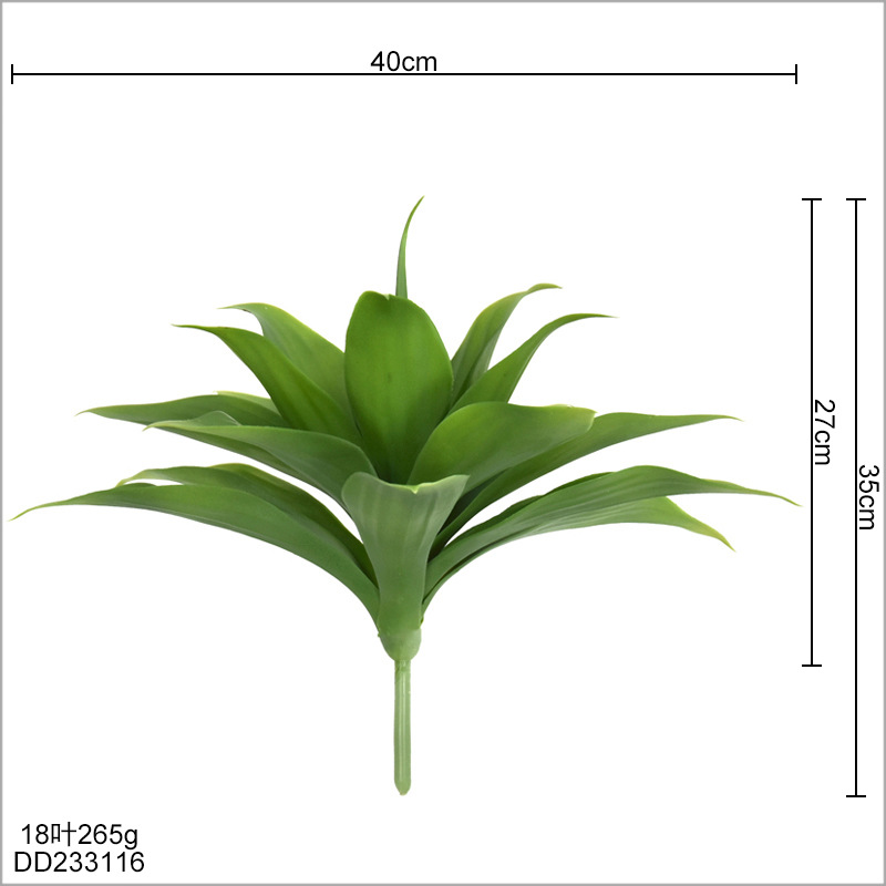 Faux Agave Succulent Plant, Realistic Artificial Agave Potted Plant for Home Office Decor
